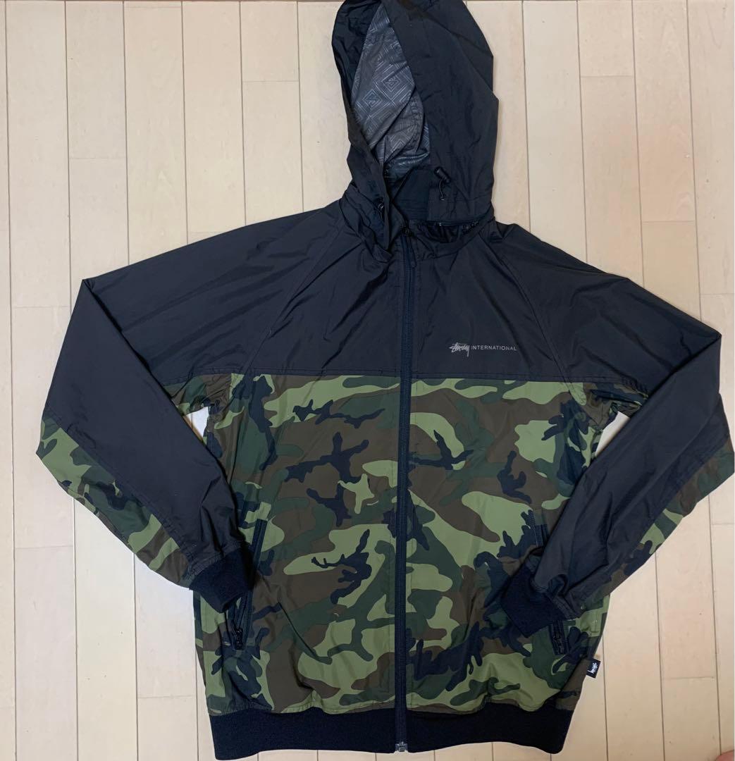 stussyステューシー 迷彩マウンテンパーカー ブラック Lサイズ - メルカリ
