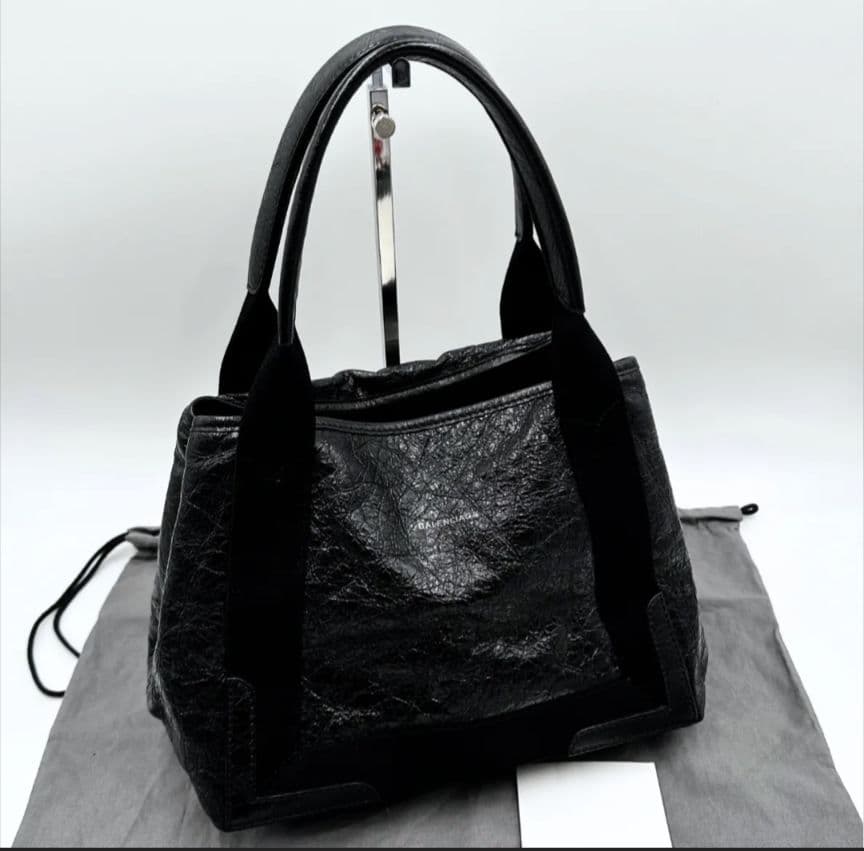 【1月末までお値下げ中】 BALENCIAGA ネイビーカバスS ハンドバッグ BALENCIAGA（バレンシアガ） バッグ ネイビーカバス NAVY CABAS S