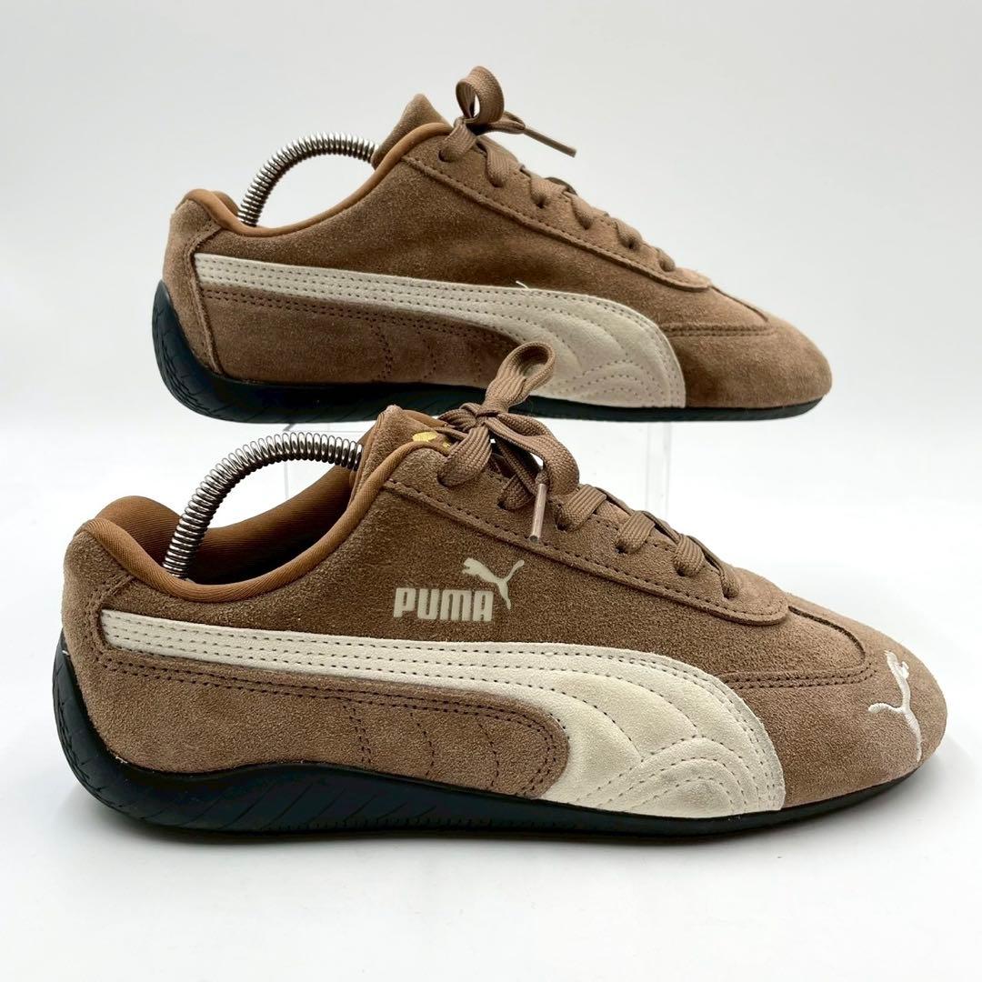 プーマ スニーカー スピードキャット 24.0cm 茶 スエード Y1491