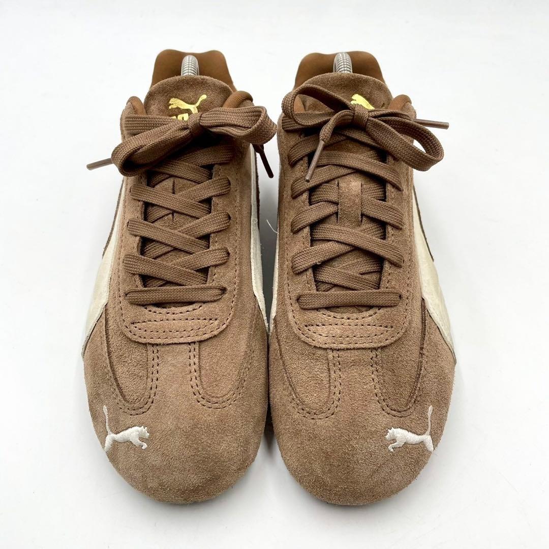 プーマ スニーカー スピードキャット 24.0cm 茶 スエード Y1491