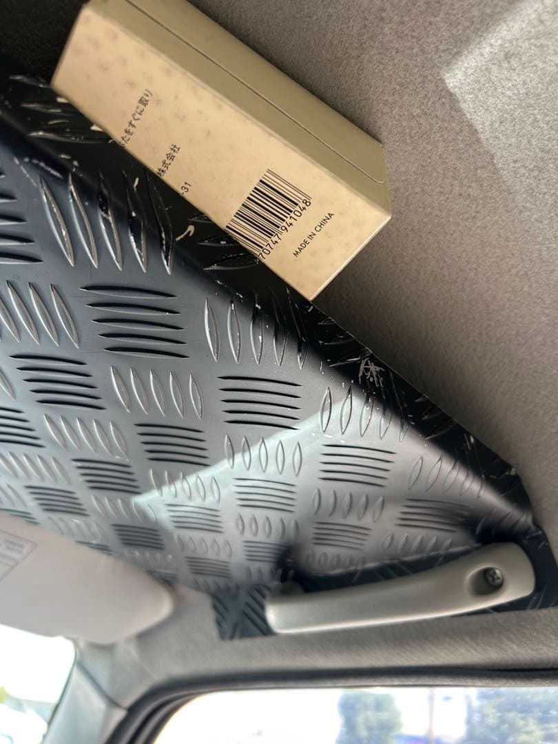 ジムニーjb23☆ -アルミ製縞柄鉄板調 - 頭上ルームラック送料込み♪♪♪