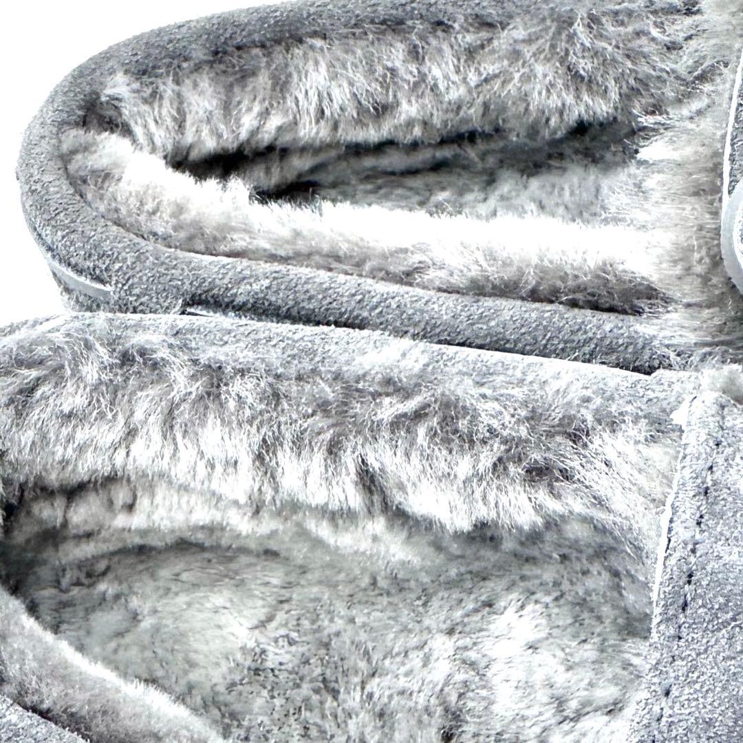 未使用タグ付✨EMU Australia モカシン スエード ボア 灰 24cm - メルカリ