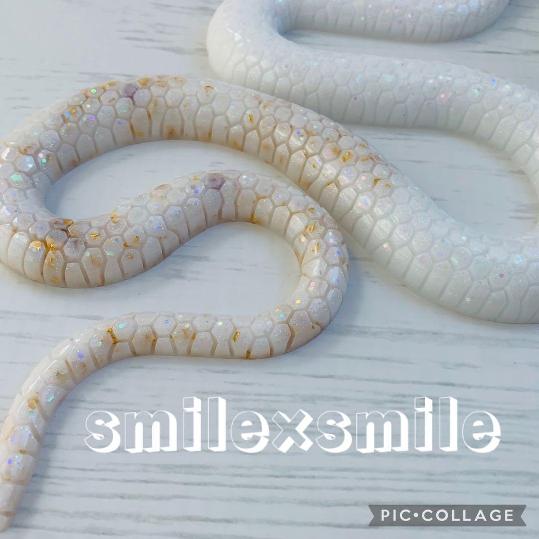 ⭐️レジン製 白蛇のオルゴナイト⭐️ - メルカリ