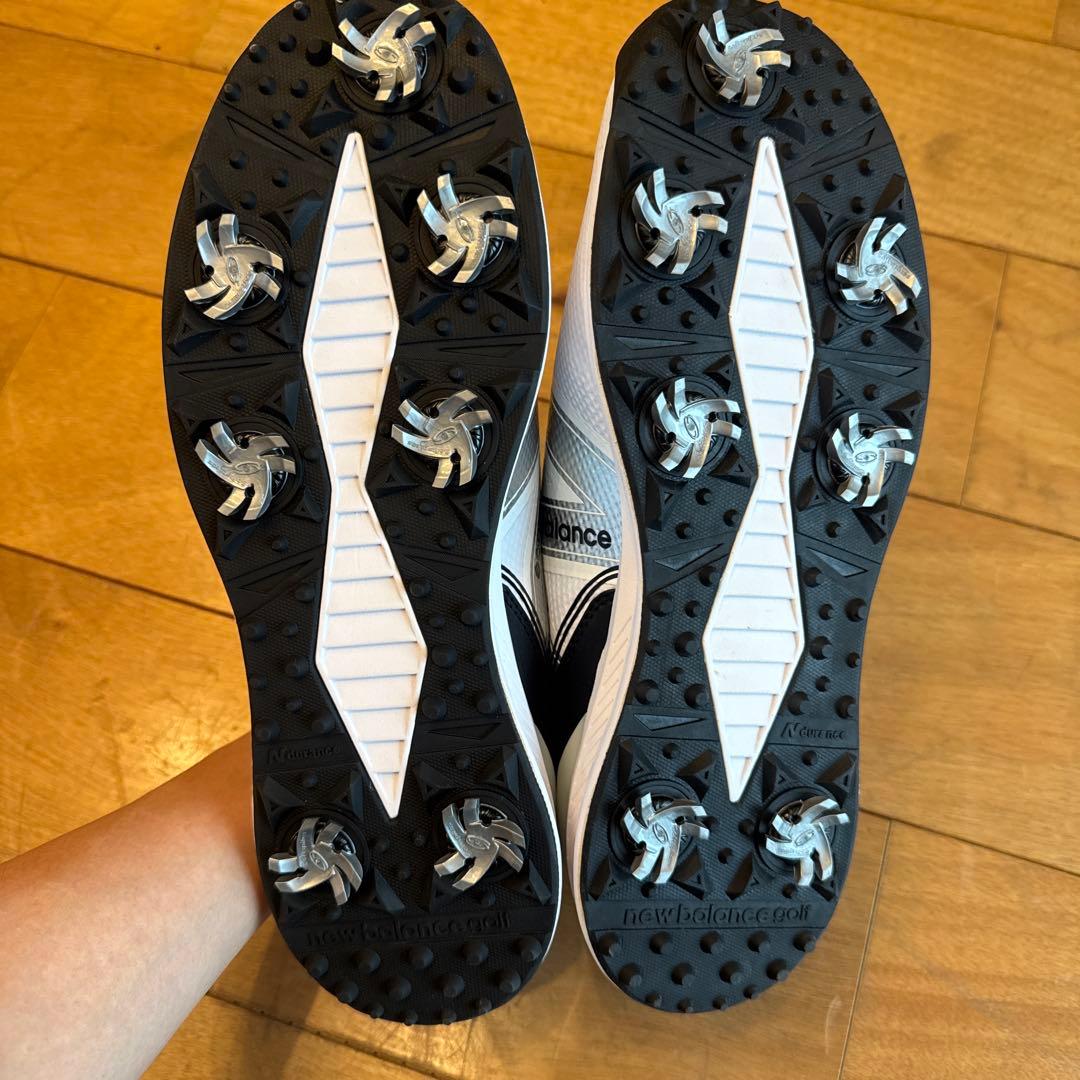 【新品未使用】メンズ　New Balance ゴルフシューズ　白　27.5cm