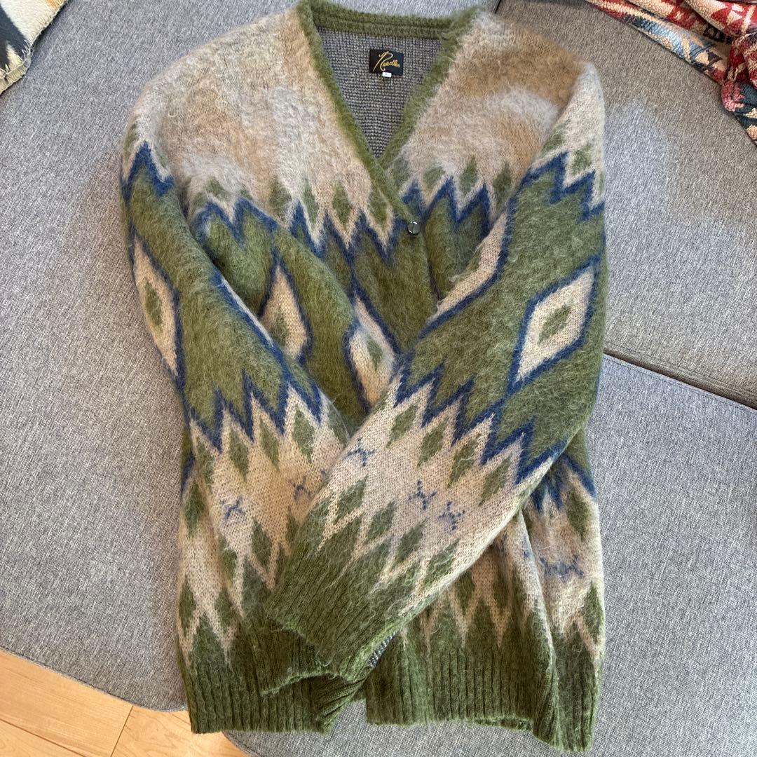 a*0様 Needles カーディガン Lサイズ Needles（ニードルズ）〉別注 Nylon V/Neck Pocket Cardigan