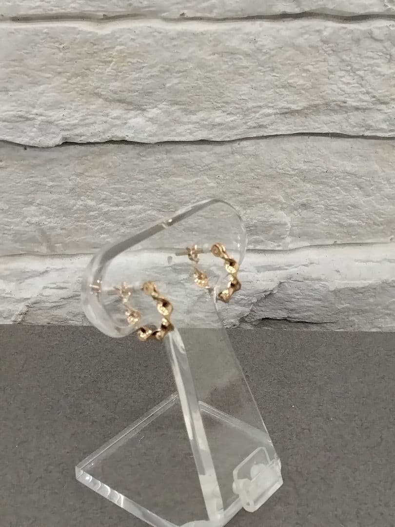 K18PG地金ピアス 中古品 - メルカリ