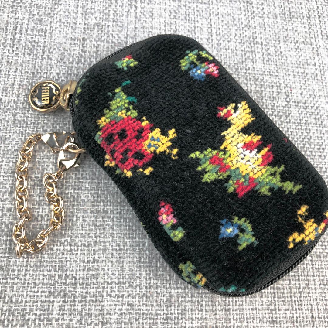 美品 フェイラー☆『ハイジ』柄 キーケース ミニポーチ チェーン付