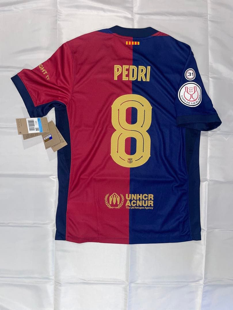 ペドリ　バルセロナ24/25ホーム　背番号8 正規品 NIKE FCバルセロナ 23/24 ユニフォーム ホーム 半袖 レプリカ #8