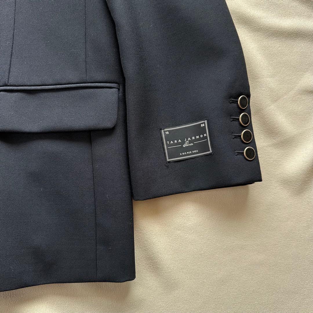 期間限定値下げ！TARA JARMON BLACK JACKET - メルカリ