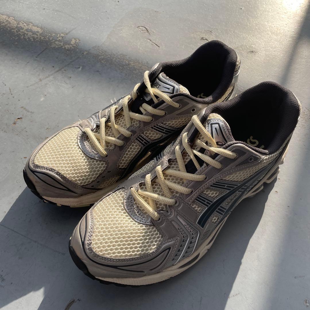 asics GEL-KAYANO 14 クリーム グレー 27.5cm