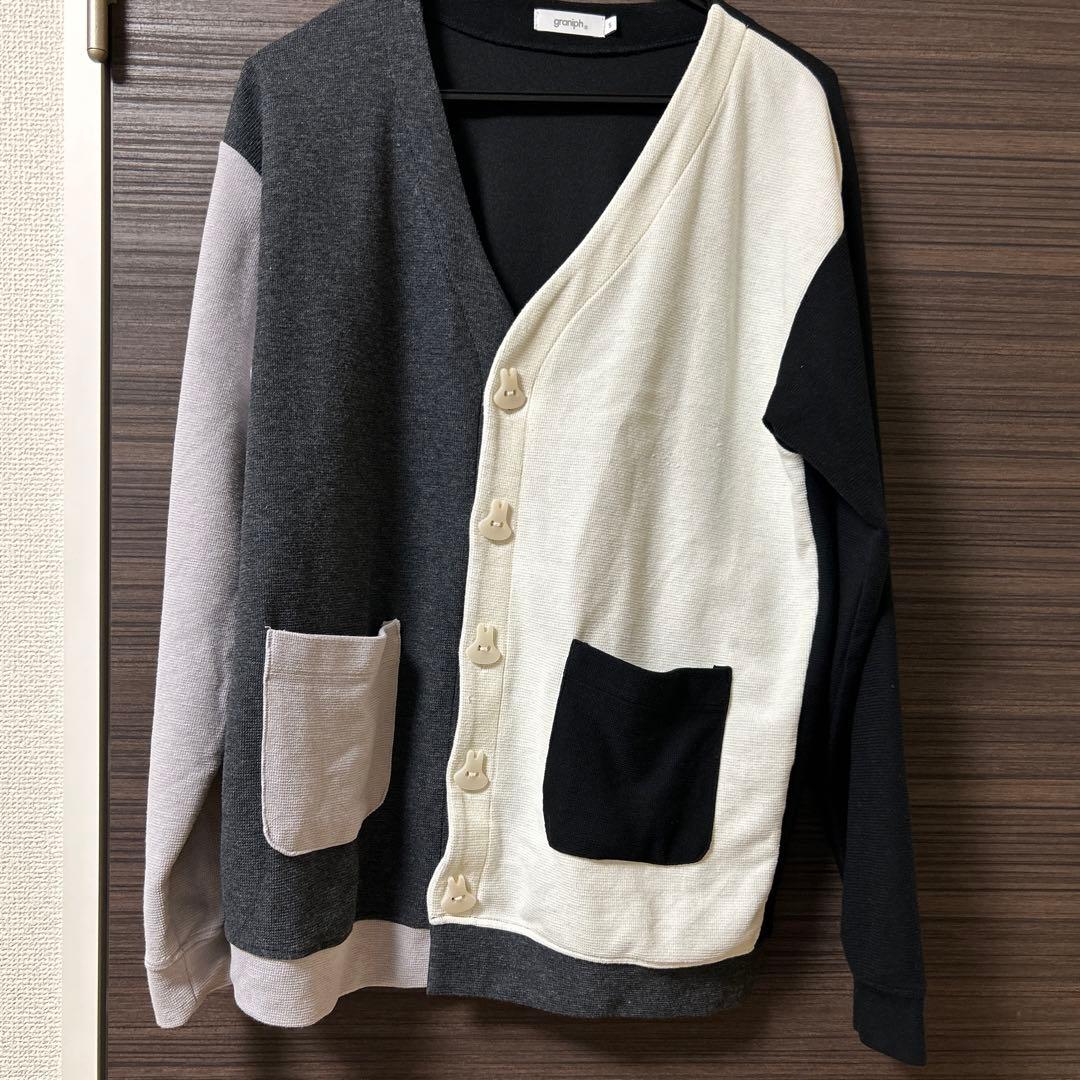 グラニフ ミッフィー ズーム アンド オバケ(ミッフィー)｜カーディガン