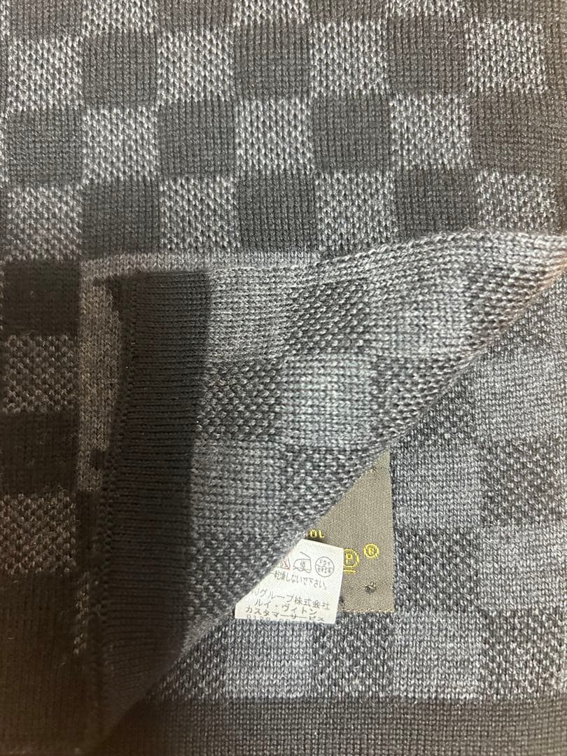 LOUIS VUITTON チェック柄マフラー - メルカリ