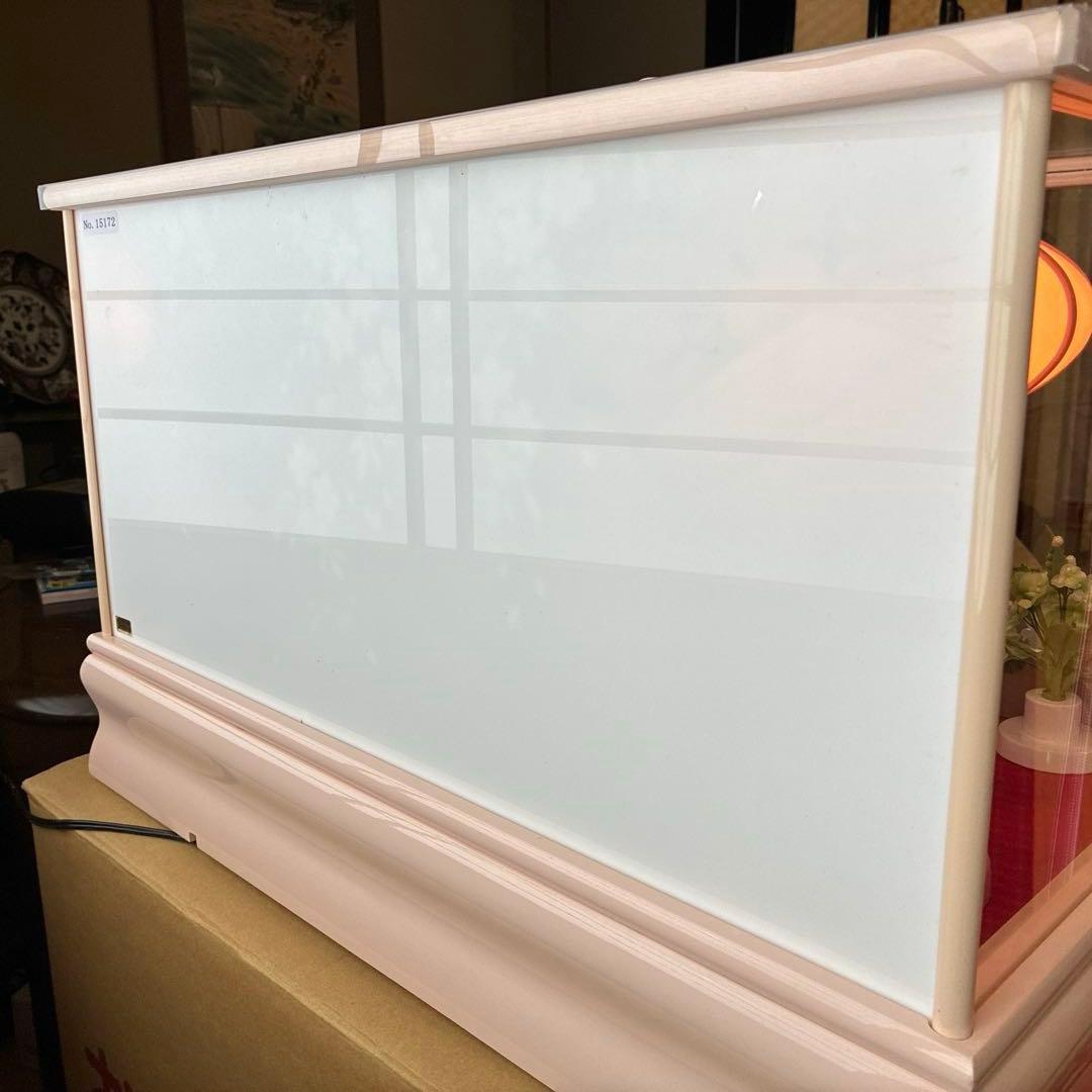 雛人形 アクリルケース 木枠ピンク（※2月9日削除予定） - メルカリ