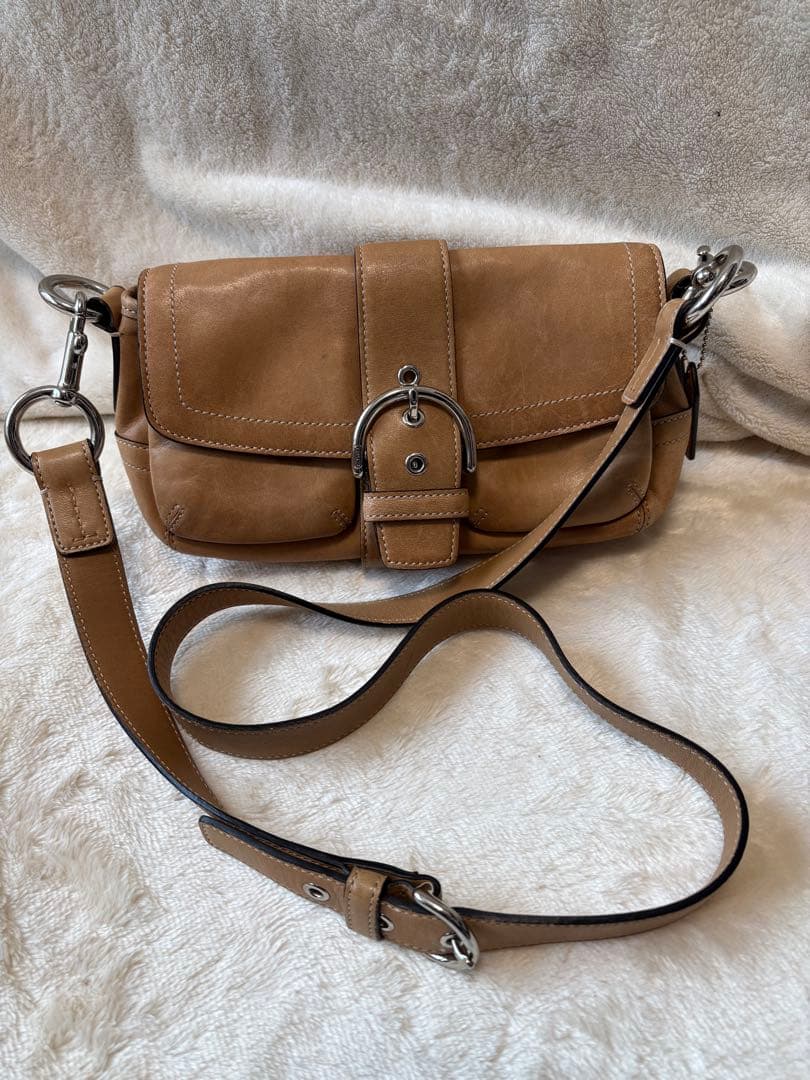 希少 COACH Soho Leather Bag 3683 Y2K brown - メルカリ