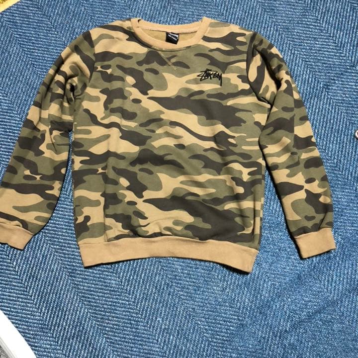 stussy ステューシー 迷彩 トレーナー - メルカリ