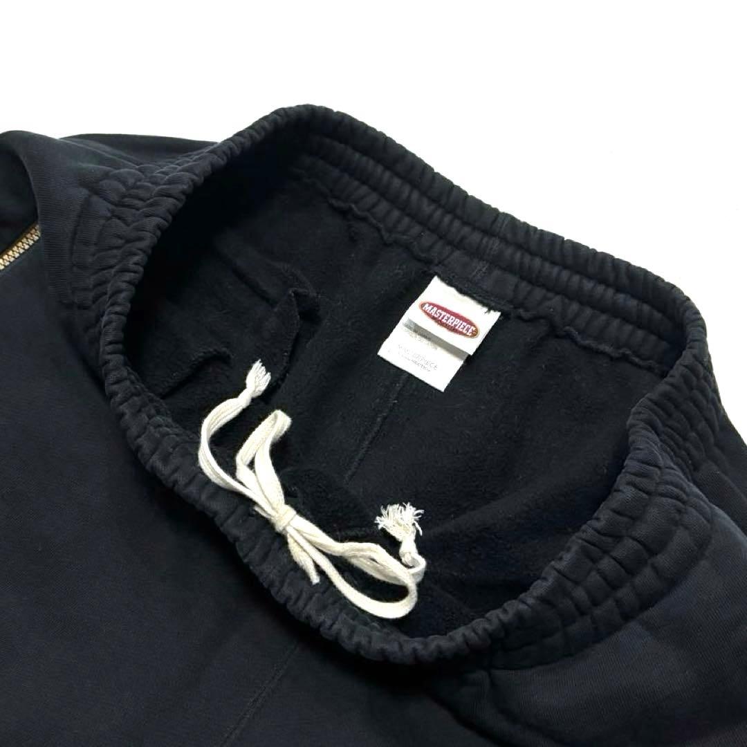 XL 上下 肉厚 黒金 マスターピース ヘクティク スウェット パーカー