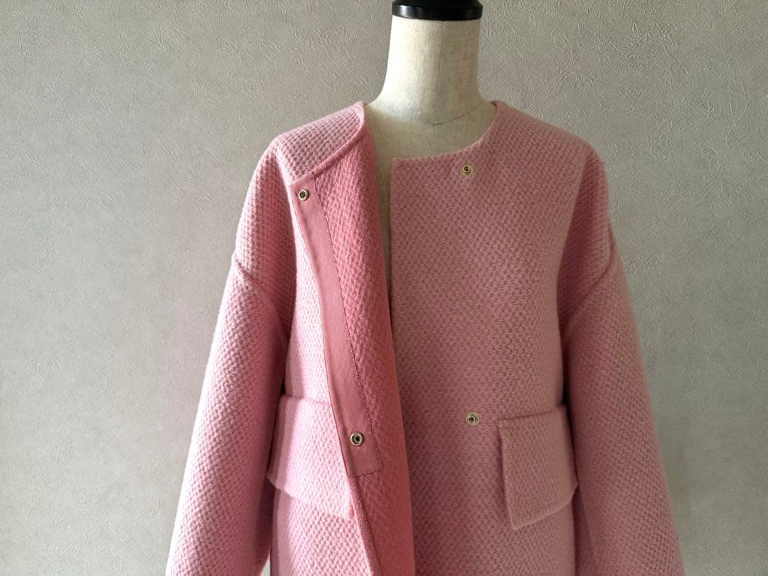 DRAWER 16万24A/W ポップコーンケヌキノーカラージャケット - メルカリ