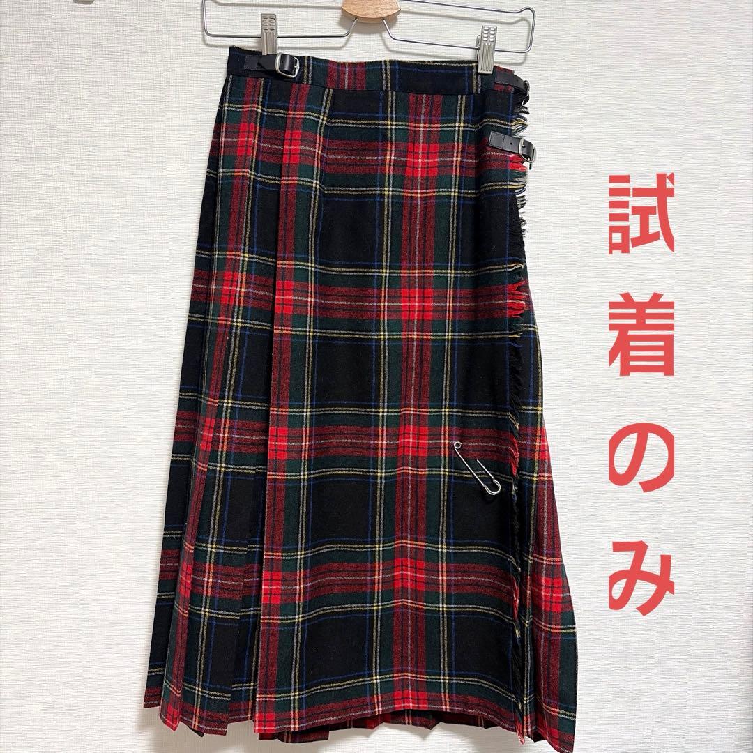 【試着のみ美品】オニールオブダブリン　プリーツスカート オニール オブ ダブリン O'NEIL OF DUBLIN スカート ウール100% ロング