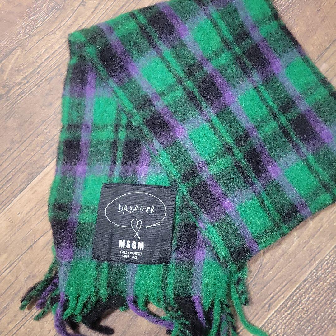 MSGM マフラー made in Italy セール】MSGM×CATERINA FRONGIA コラボレーションジャガードマフラー