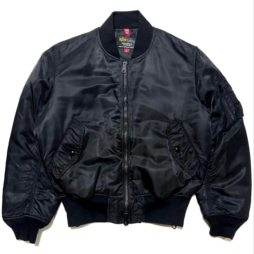 ALPHA × monkey time SIDE ZIP MA-1（M）黒 - メルカリ