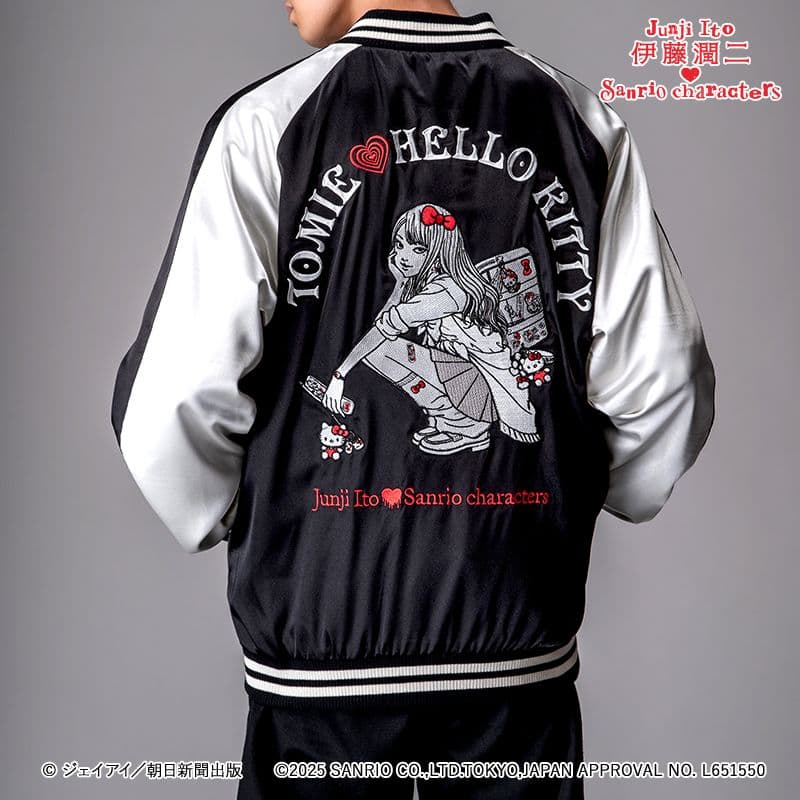 伊藤潤二×サンリオキャラクターズ スカジャン ギャル富江×ハローキティ　完売品 伊藤潤二×サンリオキャラクターズ スカジャン ギャル富江×ハローキティ