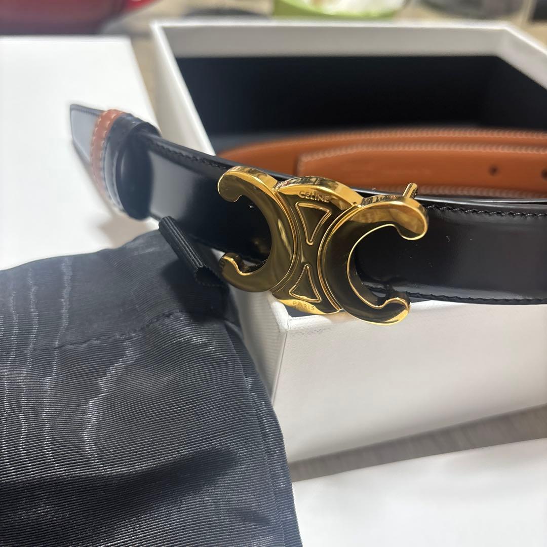 CELINE トリオンフ バックル＆リバーシブルストラップ 25MM - メルカリ