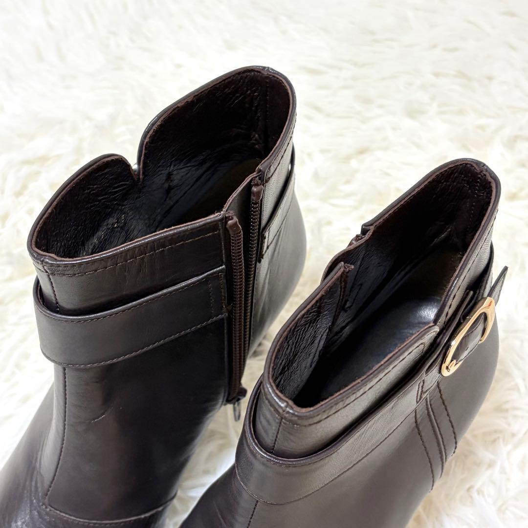 未使用品✨DIANA ショートブーツ ベルト ブラウン 日本製 23.5cm