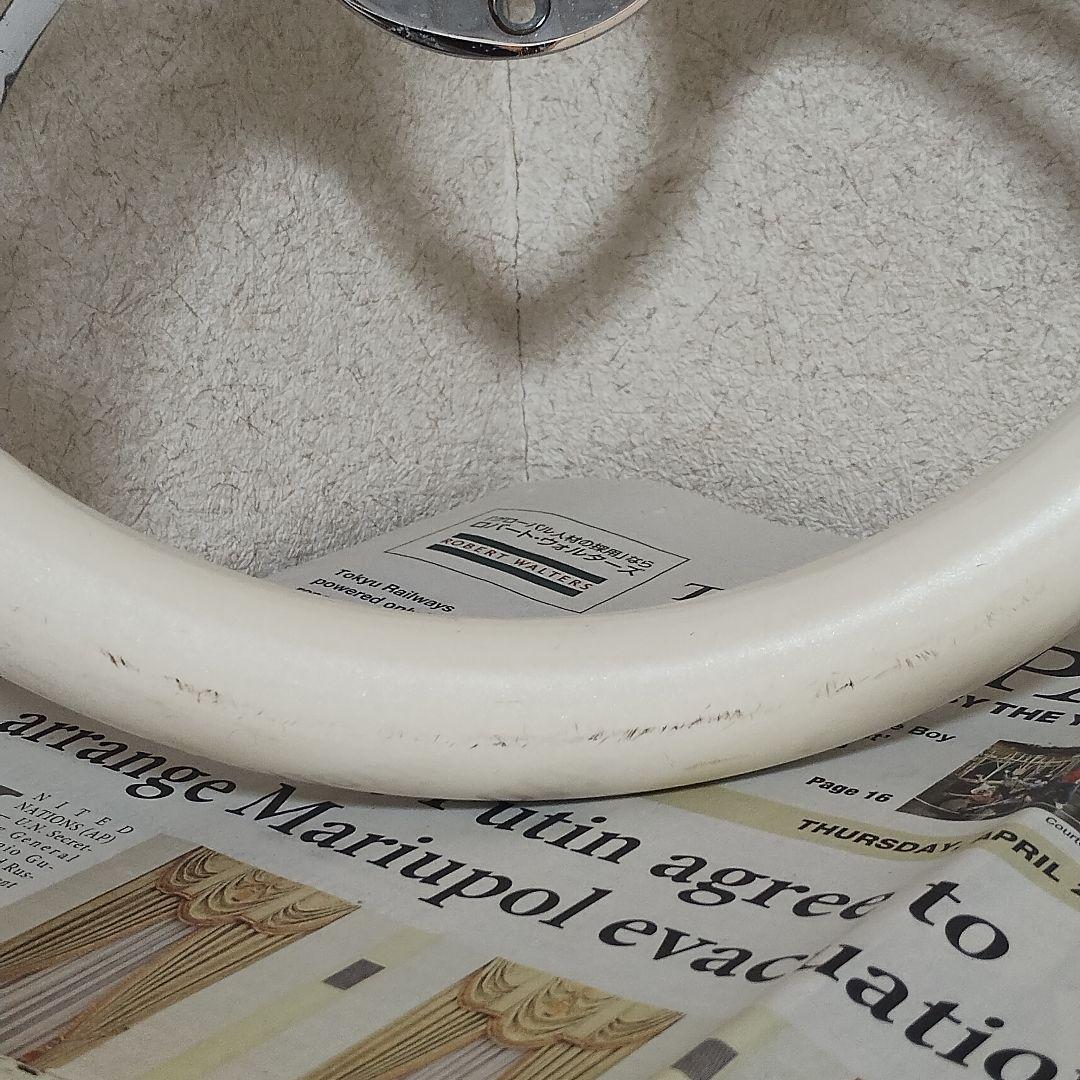 ビレット ステアリング ハンドル】ホワイト - メルカリ