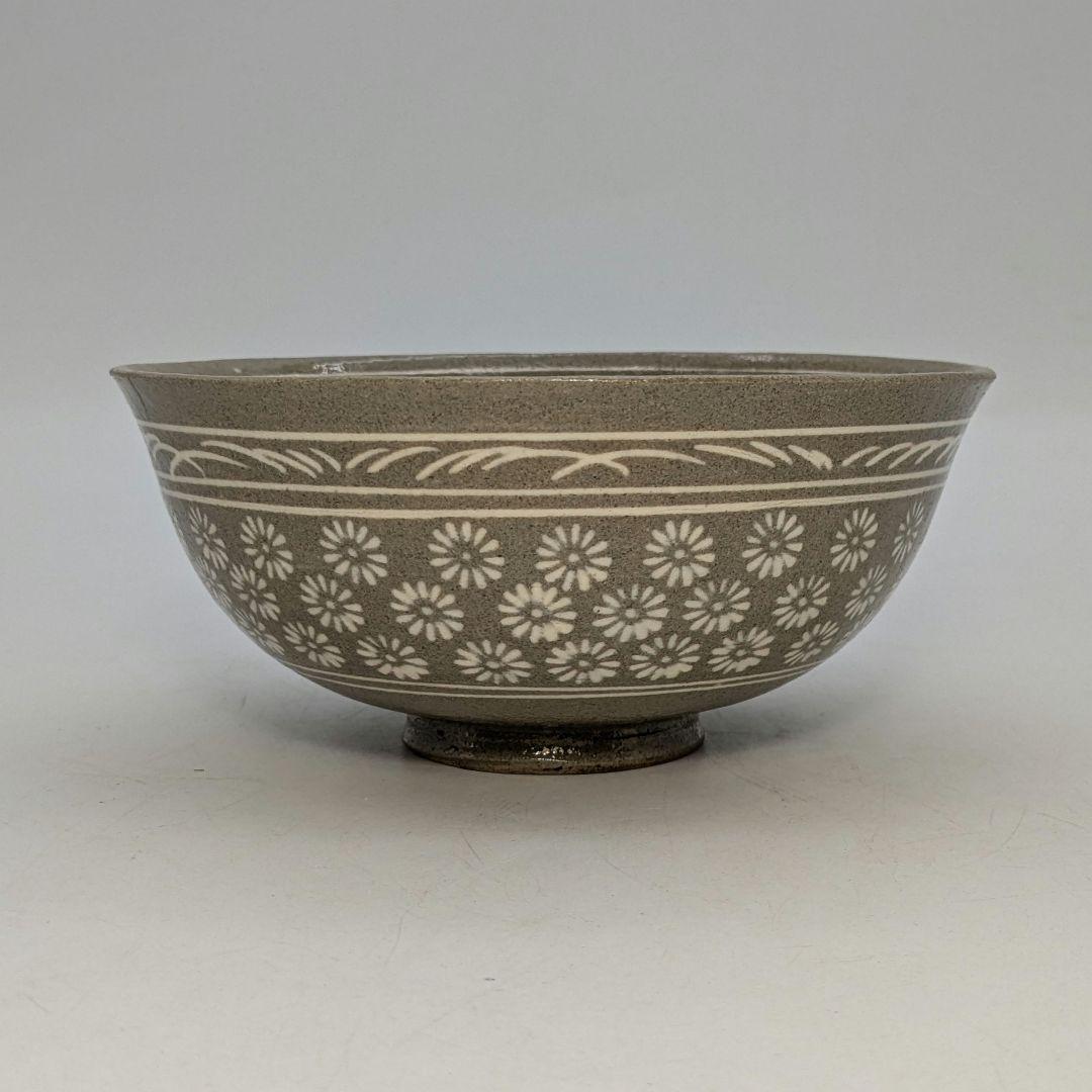 韓国利川夏林窯 李洲榮 三島茶碗 合箱 抹茶碗 抹茶茶碗 茶道具 茶器