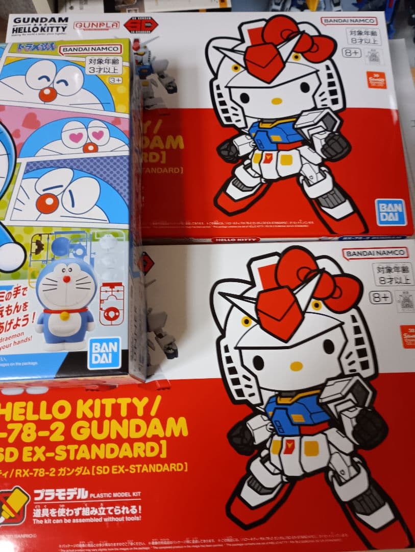 ハローキティプラモデル×2、EG ドラえもん 未使用 - メルカリ
