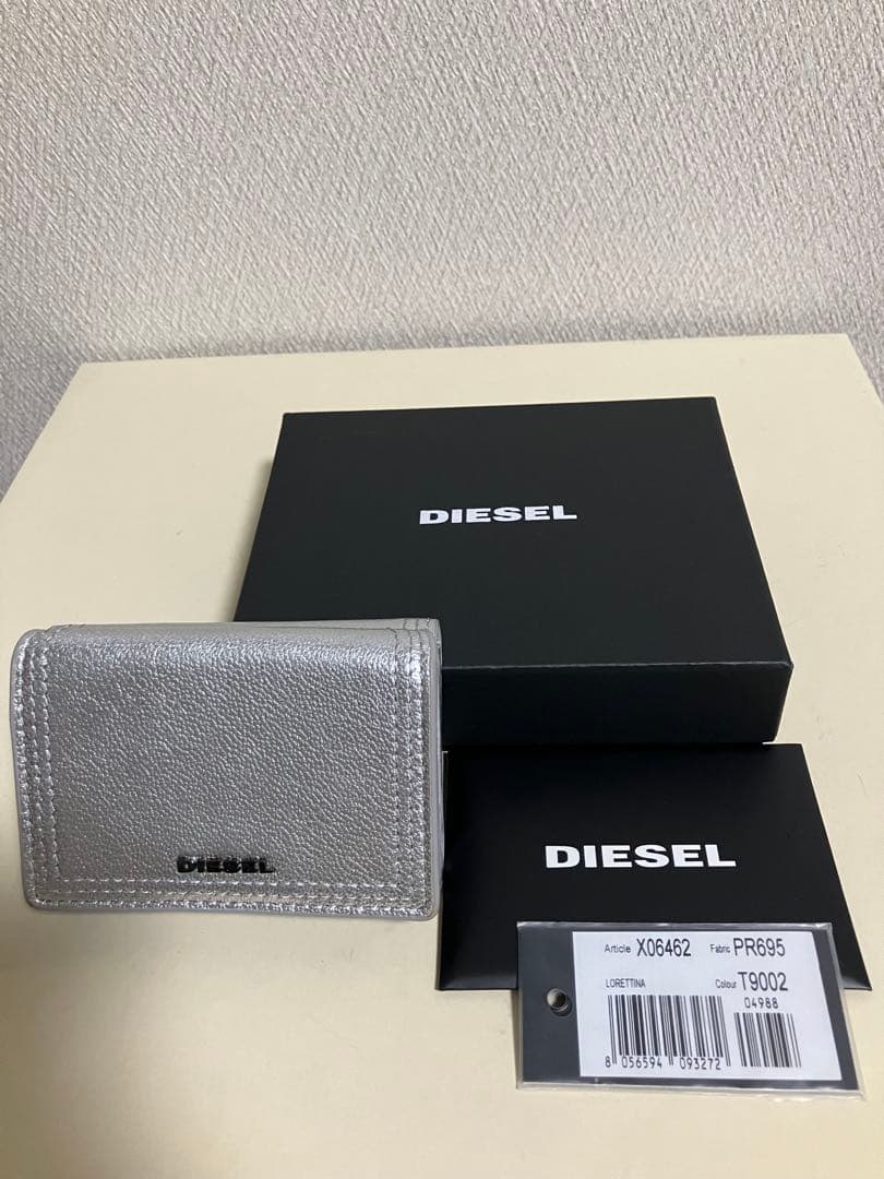 DIESEL シルバー 三つ折り財布の通販はau PAY マーケット - 輸入雑貨の