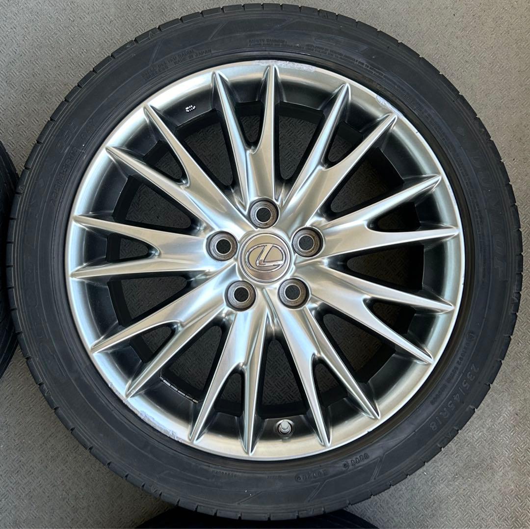 235/45/18 レクサスGS VerL純正18インチ、タイヤホイール 4個 - メルカリ
