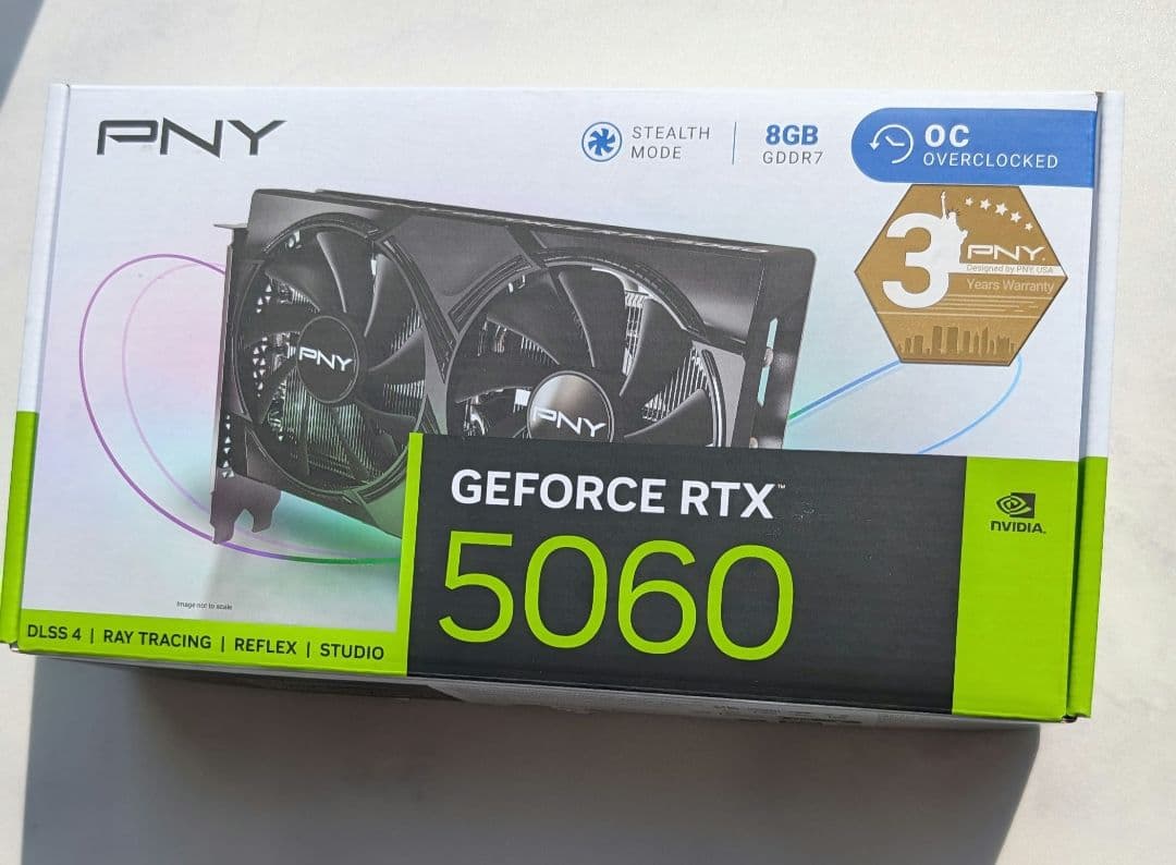 *即発送* PNY Geforce RTX5060 OC 8gb (納品書有り) PNY GeForce RTX 5060 8GB | Overview, Specs, Details | SHI