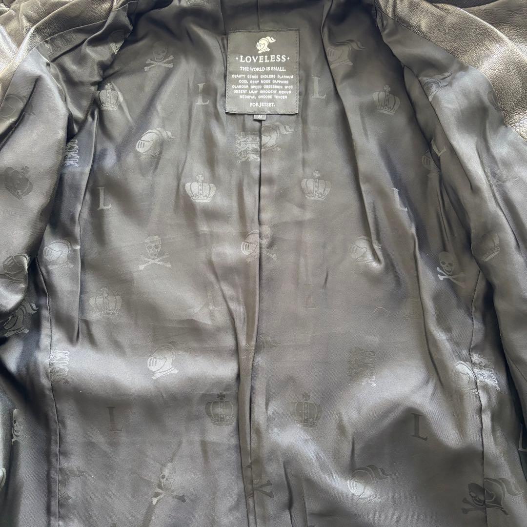 LOVLESS レザージャケット 黒 ダブルジップ 羊革 M y2k - メルカリ