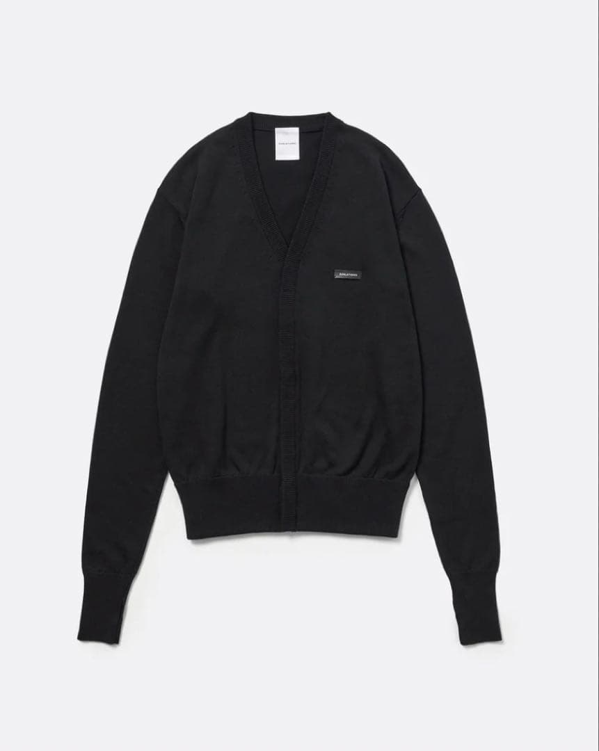 COMPACT LINER CARDIGAN .14【BLACK】 COMPACT LINER CARDIGAN .14 [BLACK] – SUBLATIONS