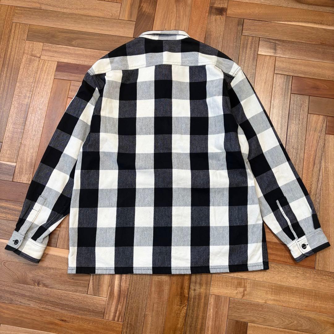KJ着 COOTIE バッファローチェック ヘビネル 白黒 シャツ クーティー