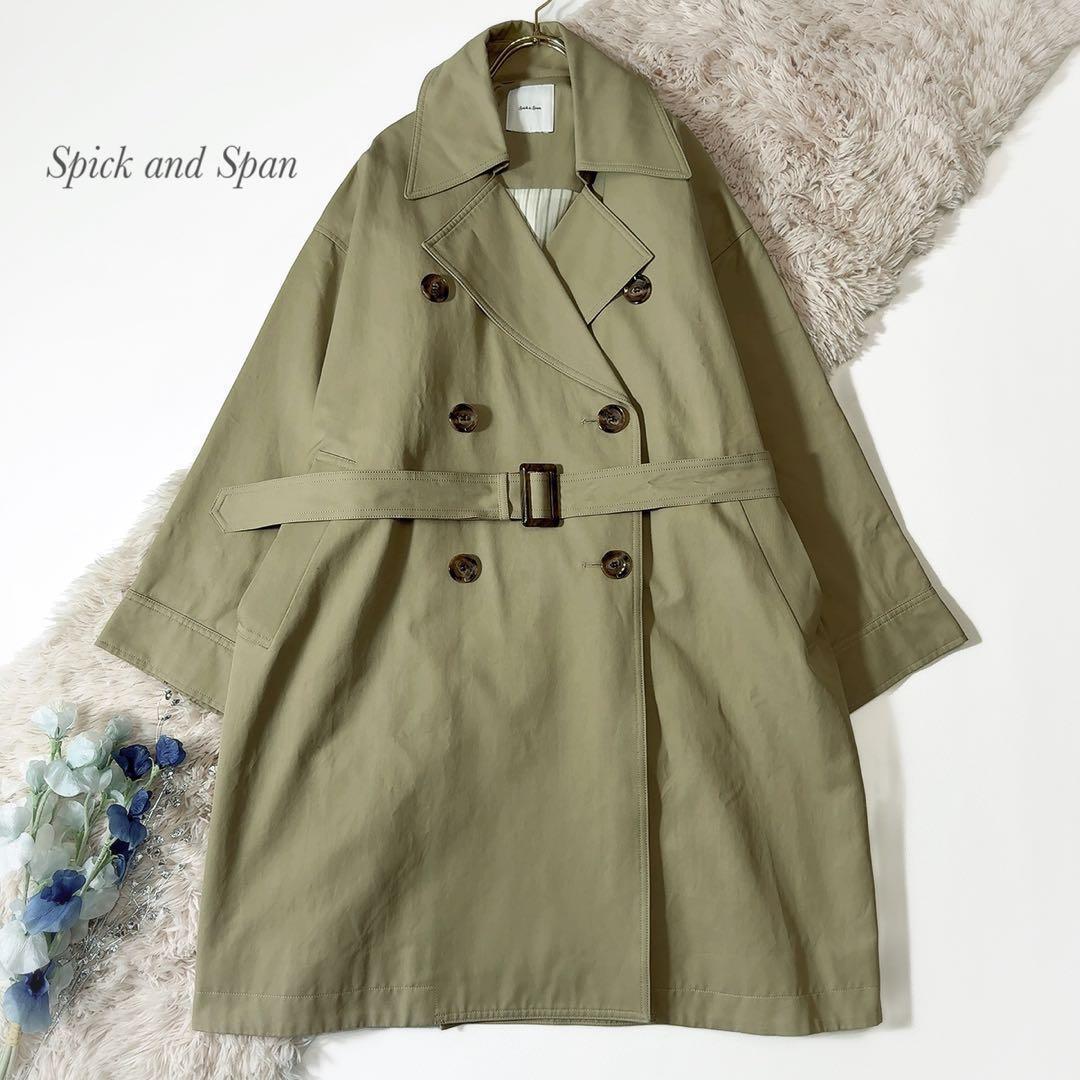 極美品ꕥスピックアンドスパン 2024 完売 Co/R ワイドトレンチコート