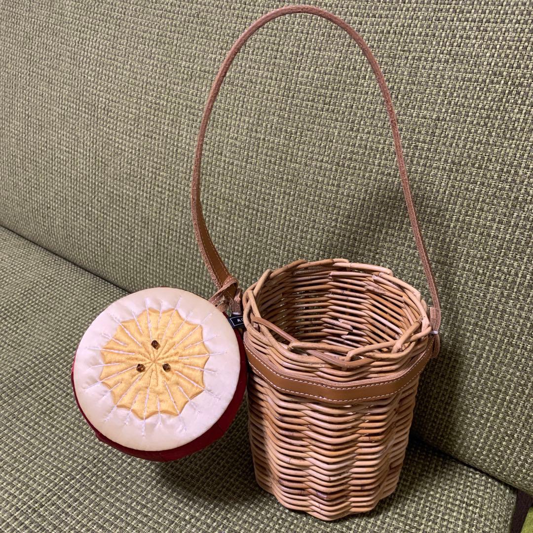 ラドロー LUDLOW カゴバッグ りんご - メルカリ