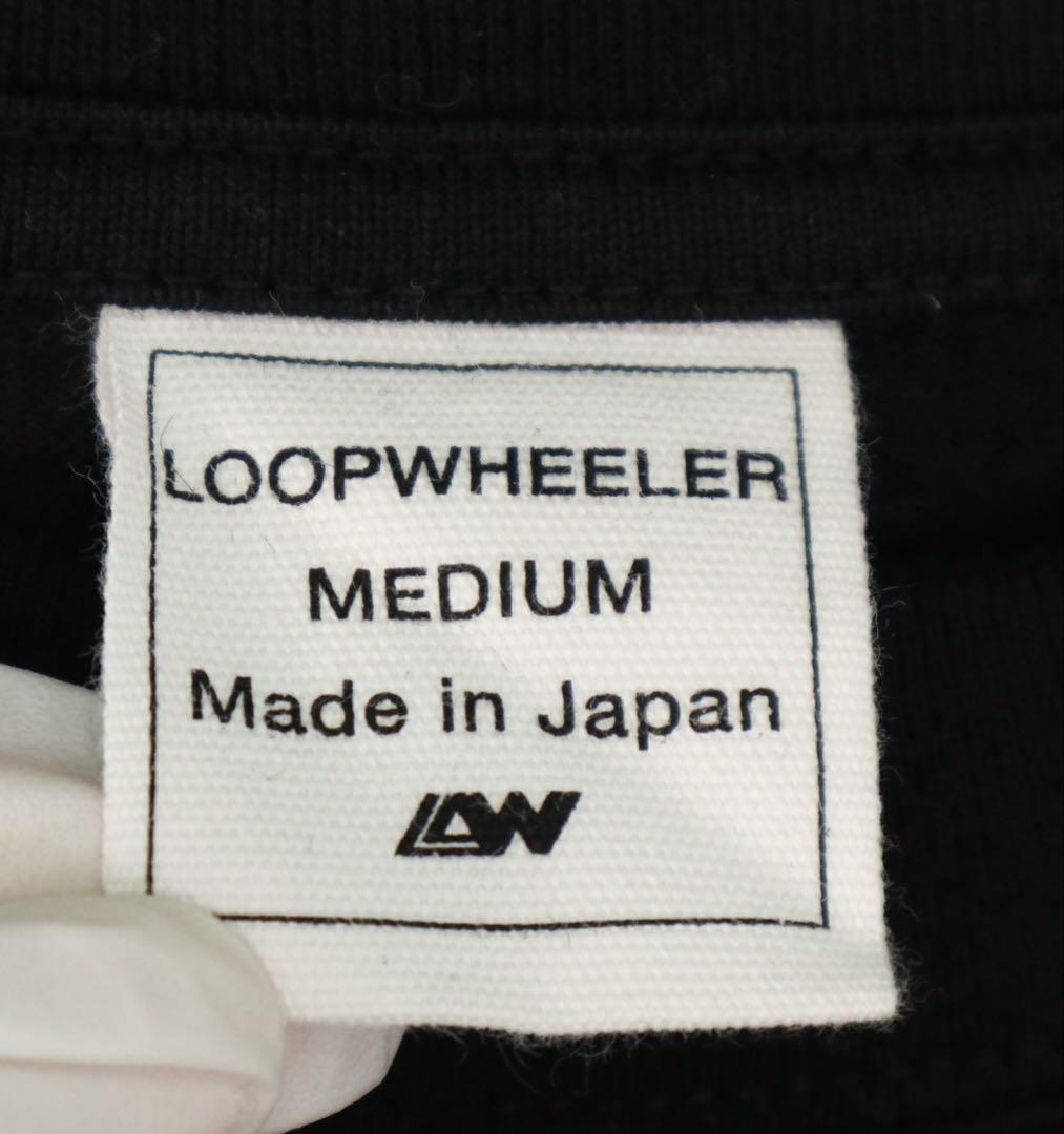 ループウィラー W337リラックスフィット ロングスリーブ ブラック【M