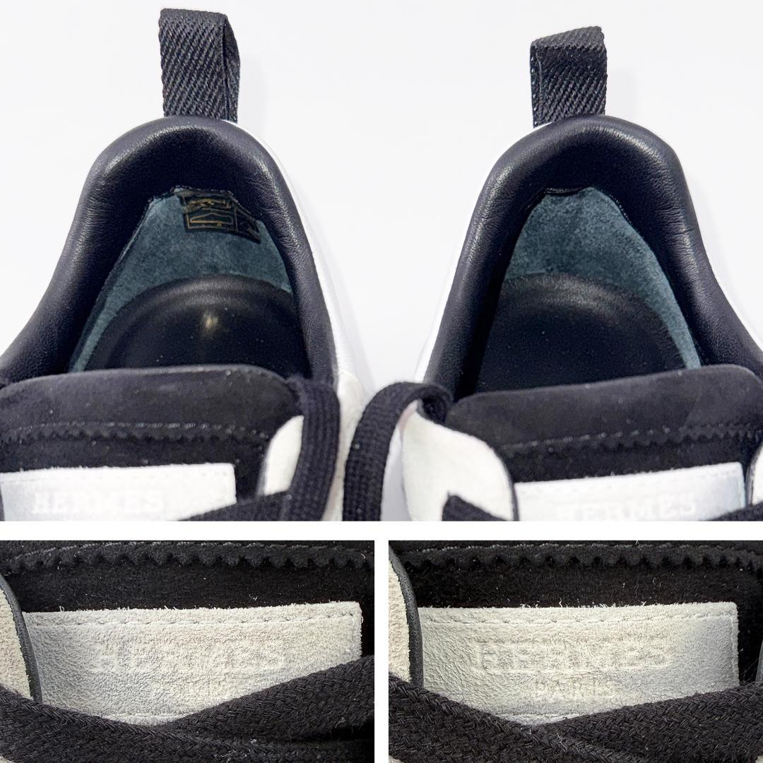 定価18万【美品】 エルメス バウンシング 厚底 スニーカー レザー 白