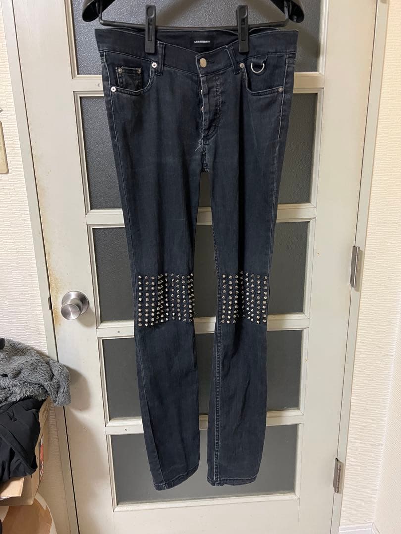 LINA OSTERMAN スタッズ付きスキニーデニム SOMETHING ANN スタンダードスキニーデニムパンツ|SOMETHING|サムシング