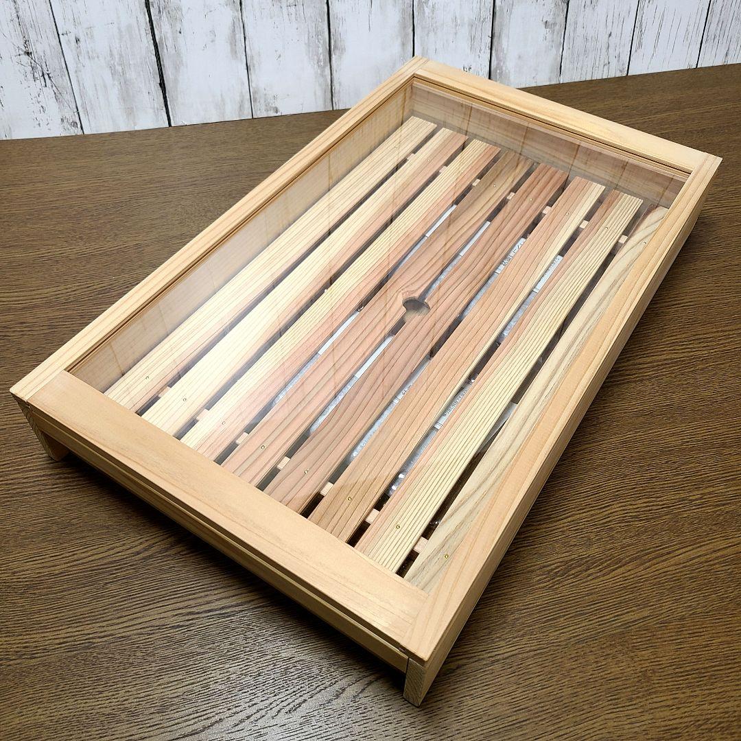 No1931【保冷剤付き】 寿司ネタケース ネタ箱 目皿・アクリル蓋付