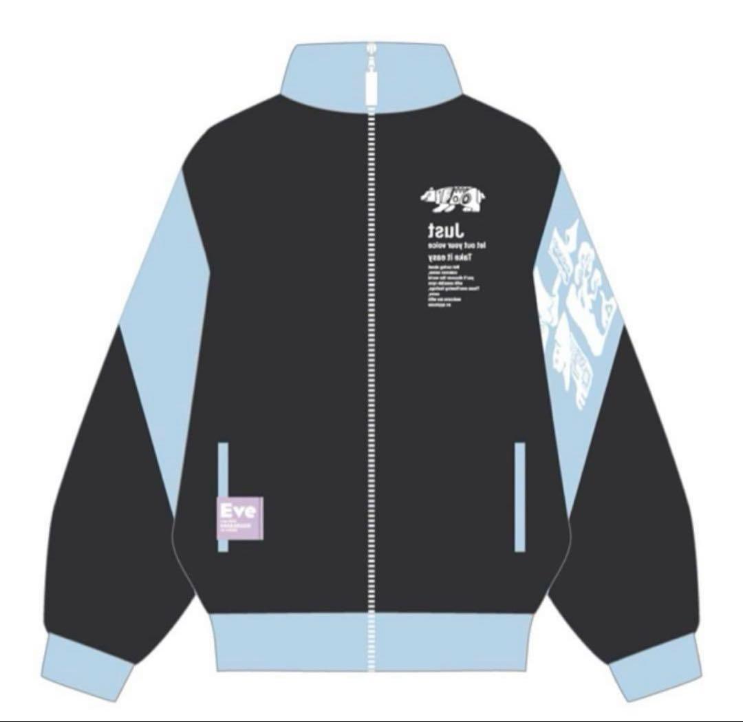 Eve】『花嵐』グッズ ジップアップジャケット黒 Mサイズ - メルカリ