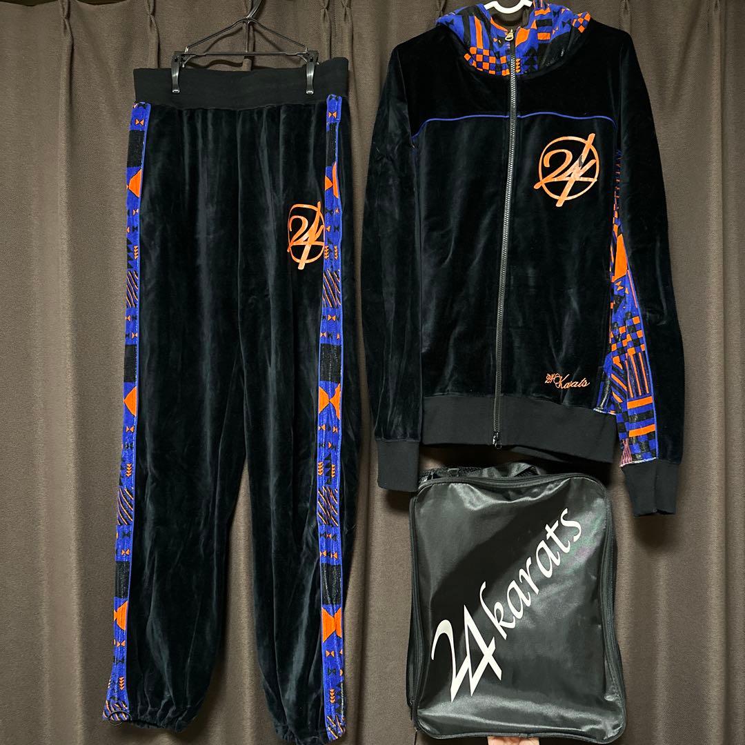 24karats ベロアセットアップ ジャージ - メルカリ