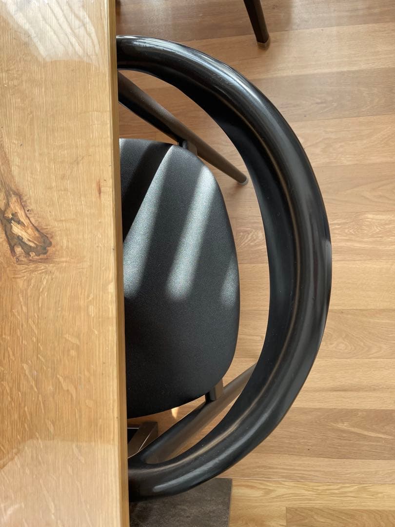 ダイニングチェア 椅子 黒 アームチェア 3脚セット おしゃれ 曲がり木