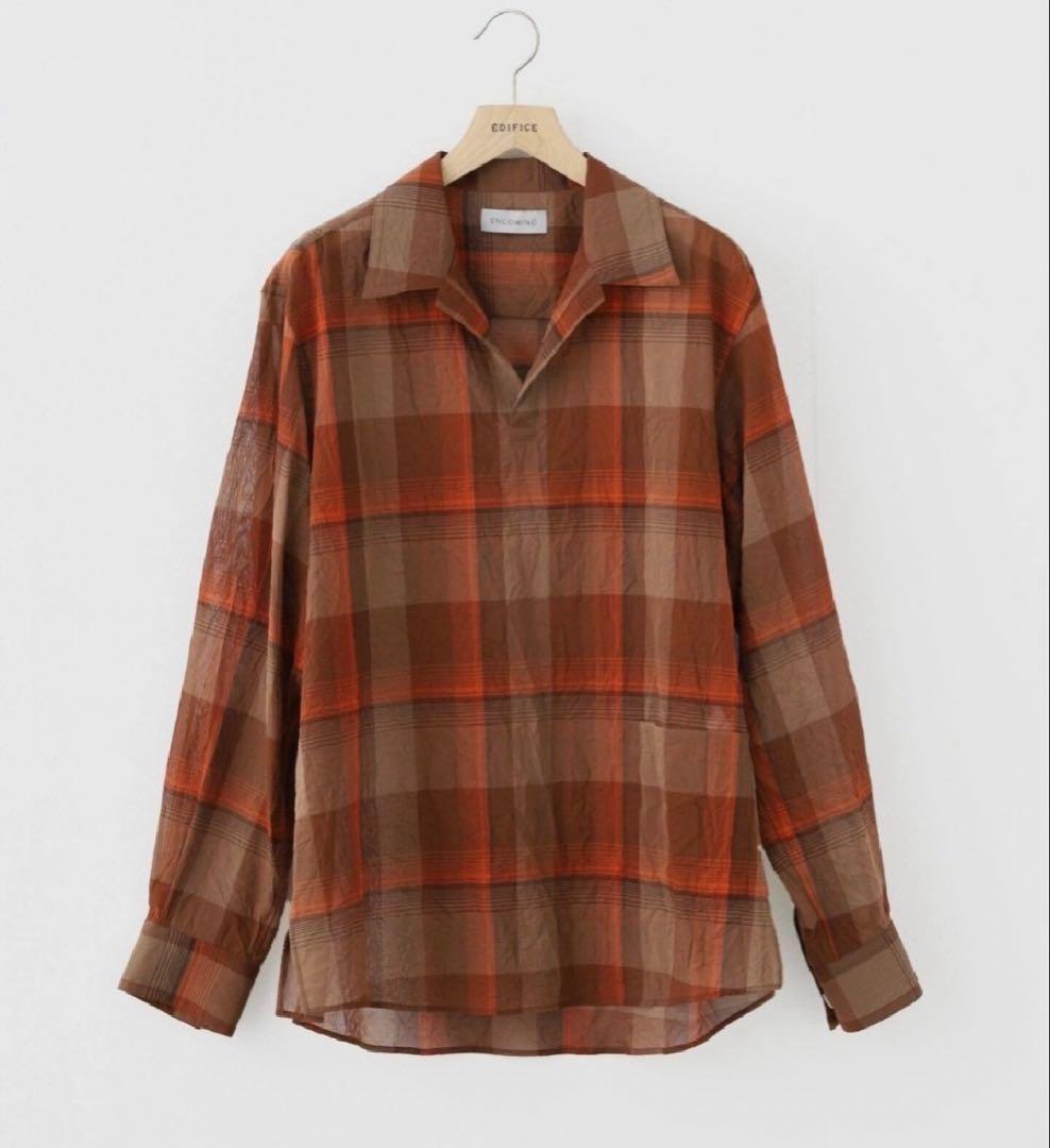 最終値下げ ENCOMING インカミング プルオーバー チェックシャツ M International Gallery BEAMS（インターナショナルギャラリー ビームス
