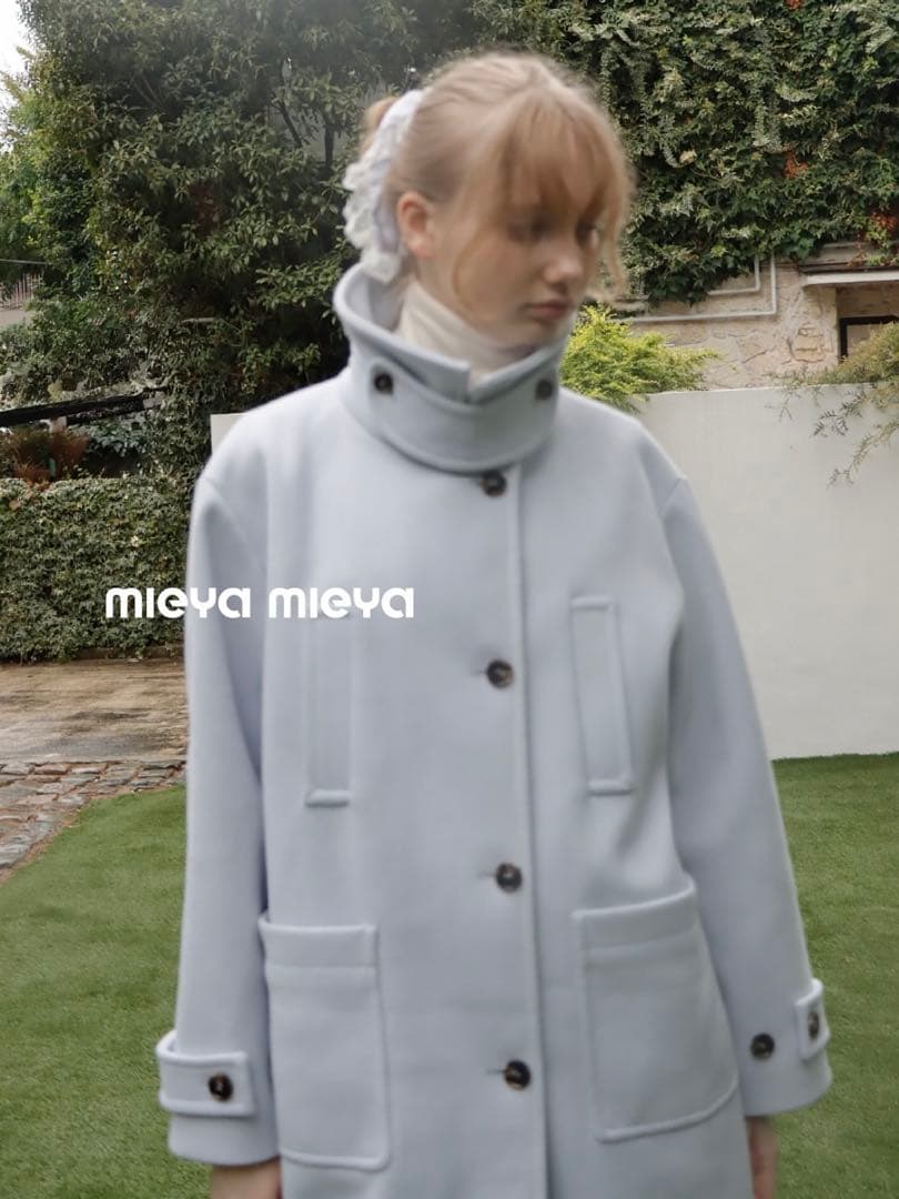 【新品未使用】mieyamieya ロングコート アイスブルー 新品未開封】mieyamieya コート アイスブルー - メルカリ