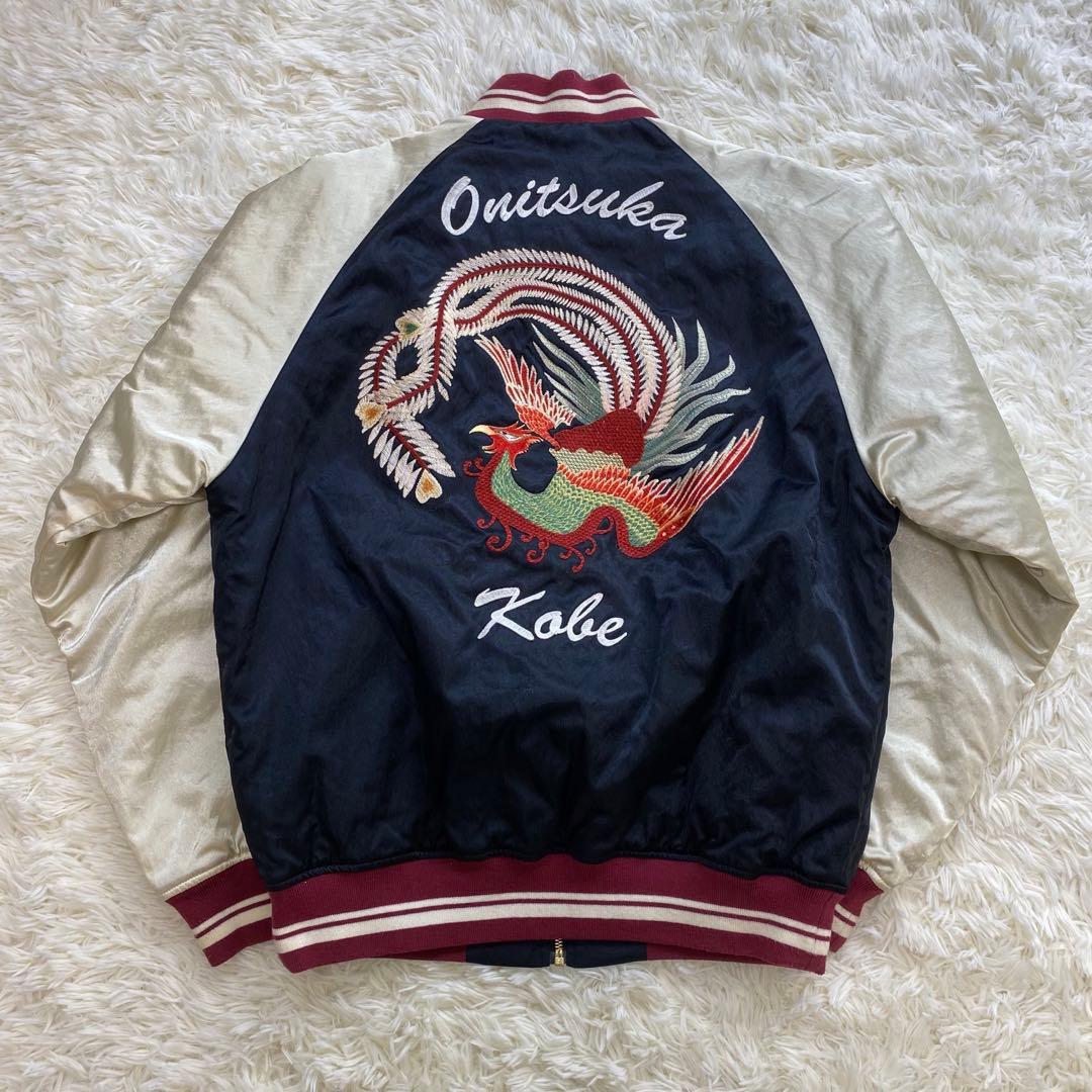 希少✨オニツカタイガー 阪神淡路大震災復興記念 鳳凰 スカジャン M