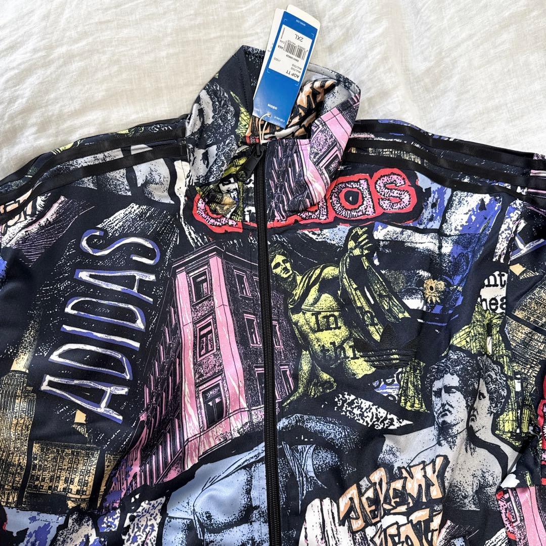 新品 アディダス X ジェレミー・スコット AOP トラックトップ 2XL