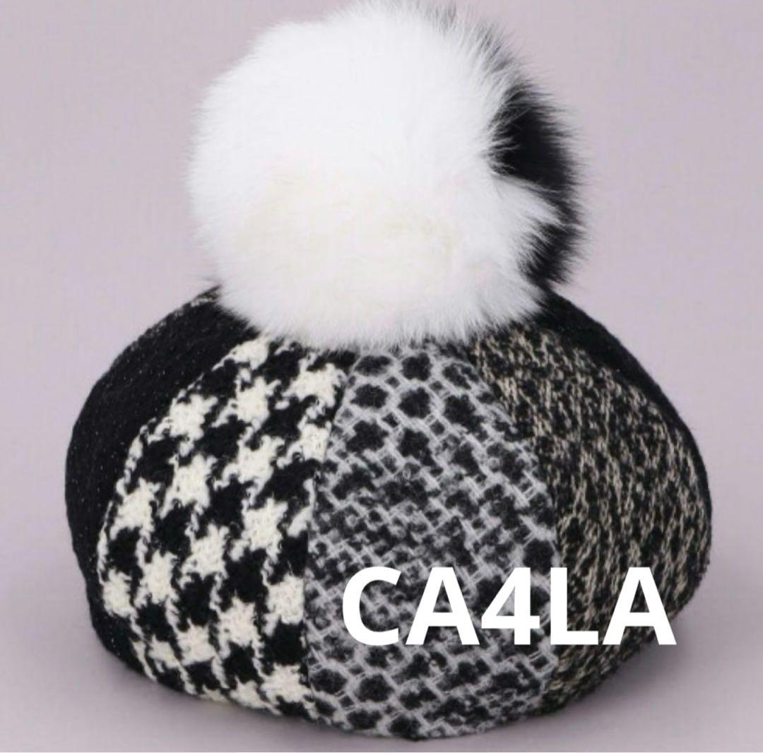 CA4LA カシラ ベレー帽 マシュマロ4 ポンポン CA4LA（カシラ）の「マシュマロDISH（ハンチング/ベレー帽）」 - WEAR